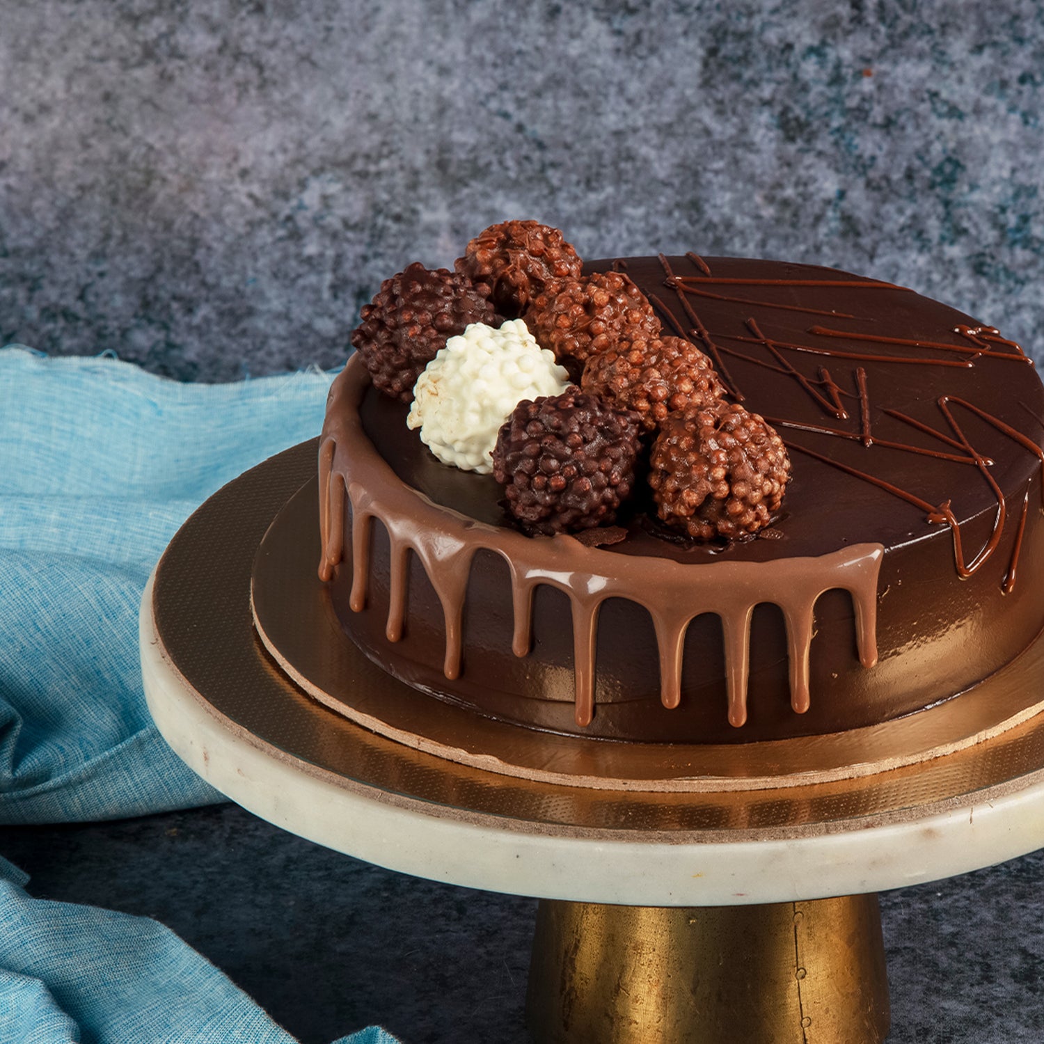 Crunchy Chocolate Truffle Cake