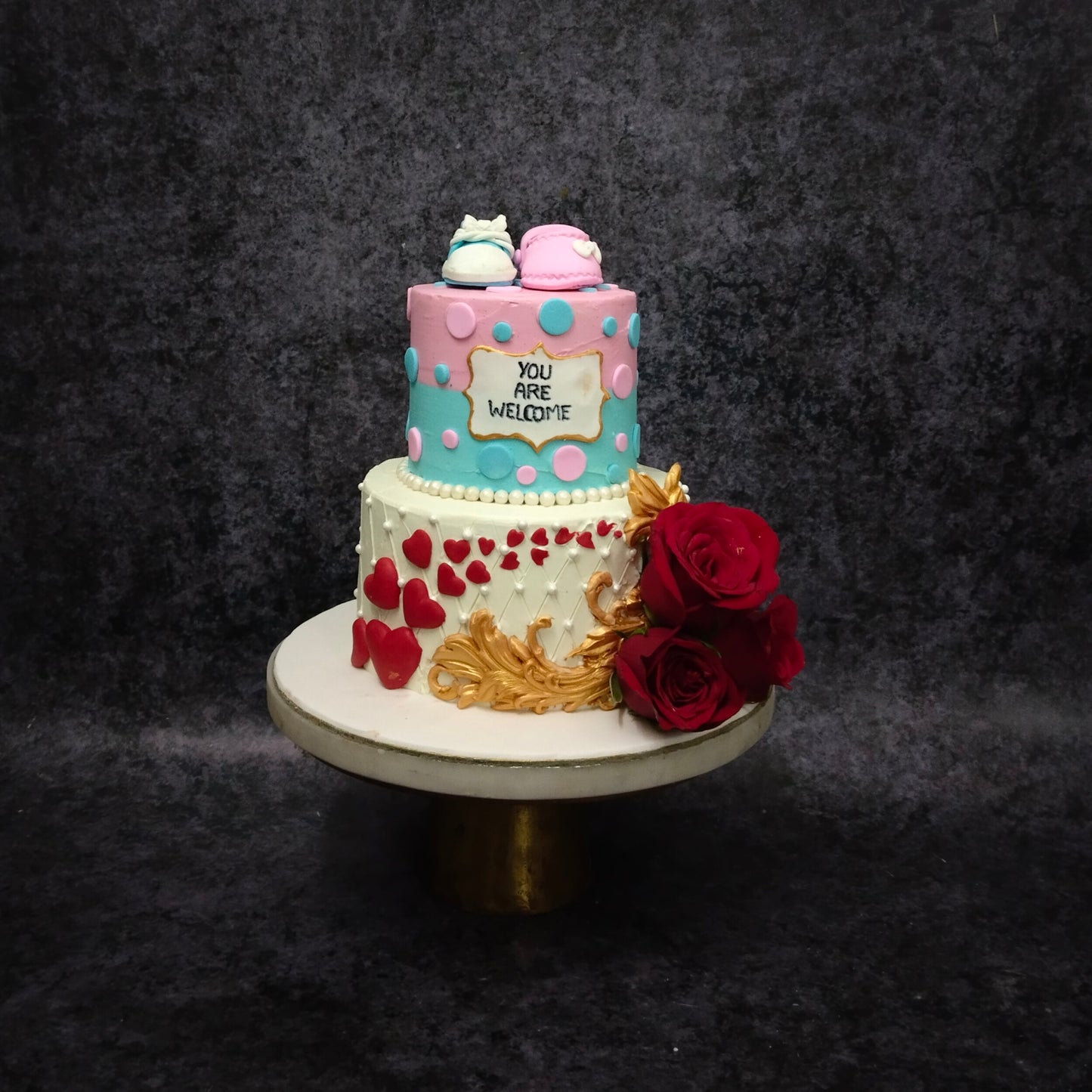 2 tier Baby Shower Cake