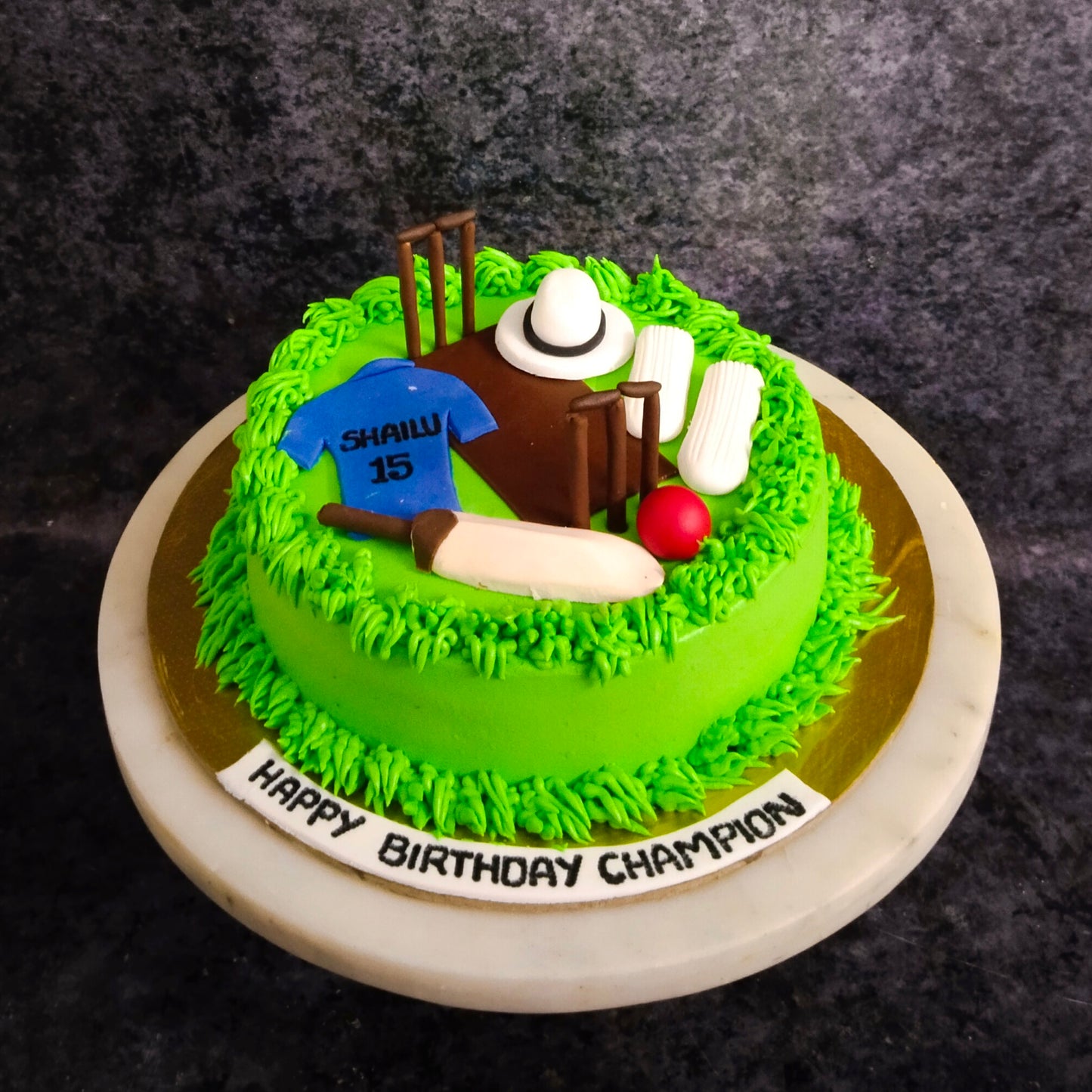 Cricket Theme cake