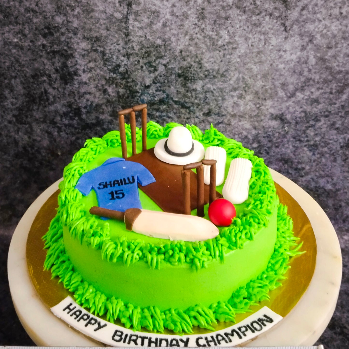 Cricket Theme cake