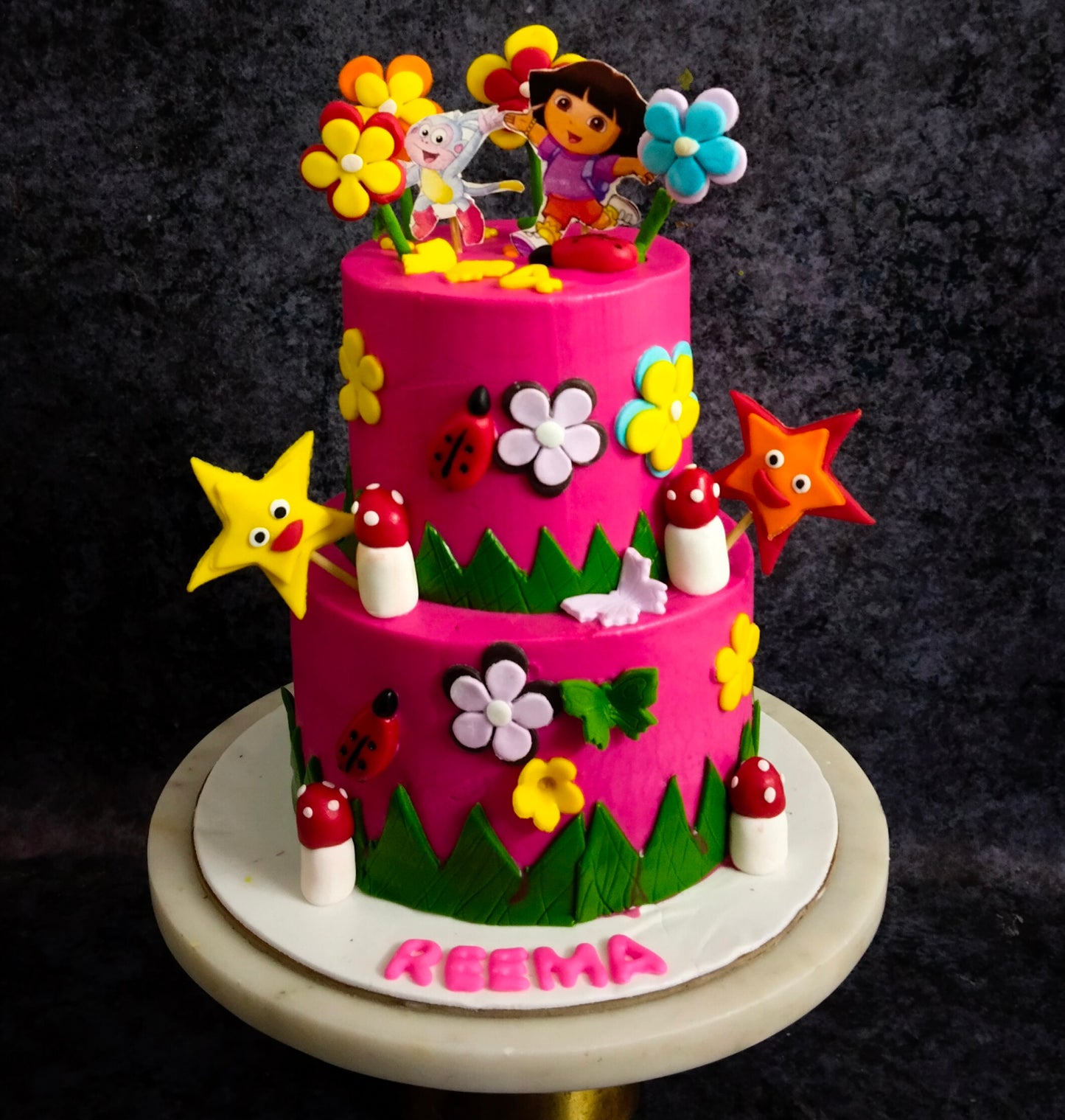 Dora Theme cake