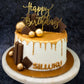 Golden Birthday Cake